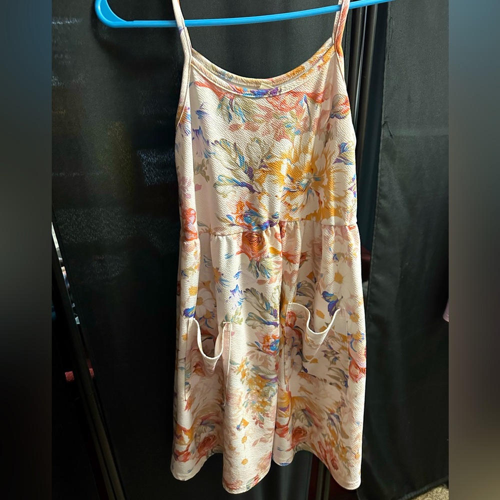 Girls Floral Dress with Pockets